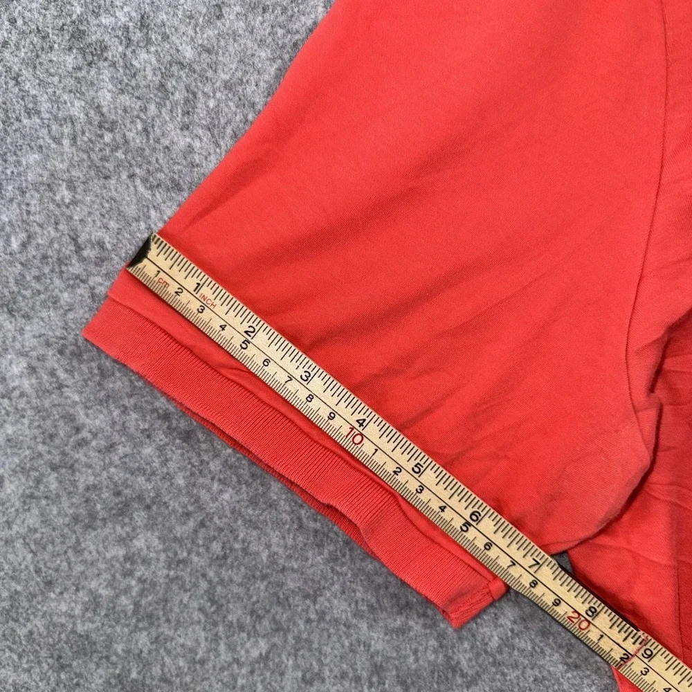 Polo Ralph Lauren Classic Fit Polo Shirt Large Coral Orange Cotton Mesh